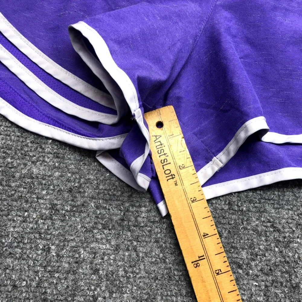 Nike Womens Dri-FIT Running Shorts Purple White Trim Athletic Size L